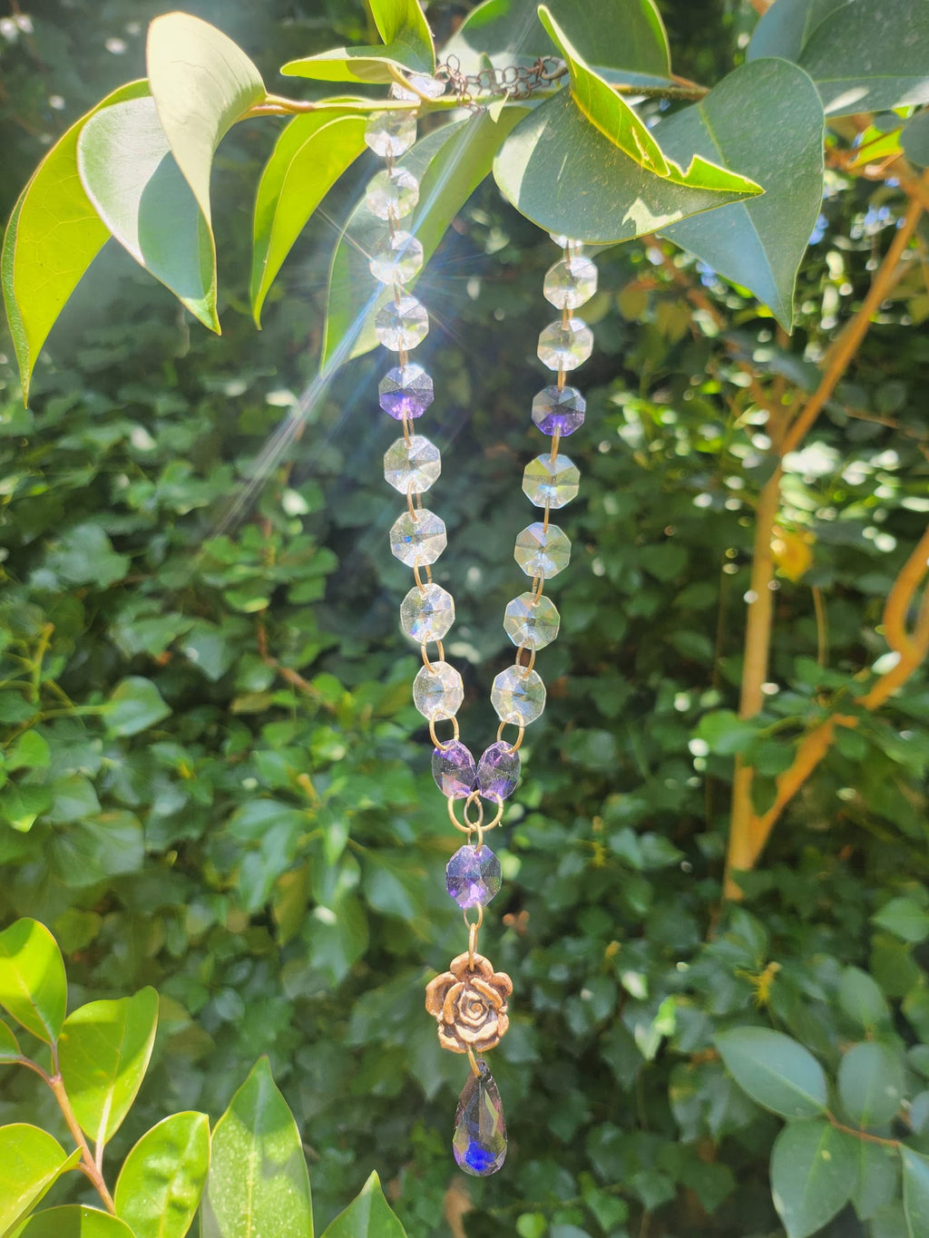 Collar Jardín de Medianoche – Collar de bronce hecho a mano