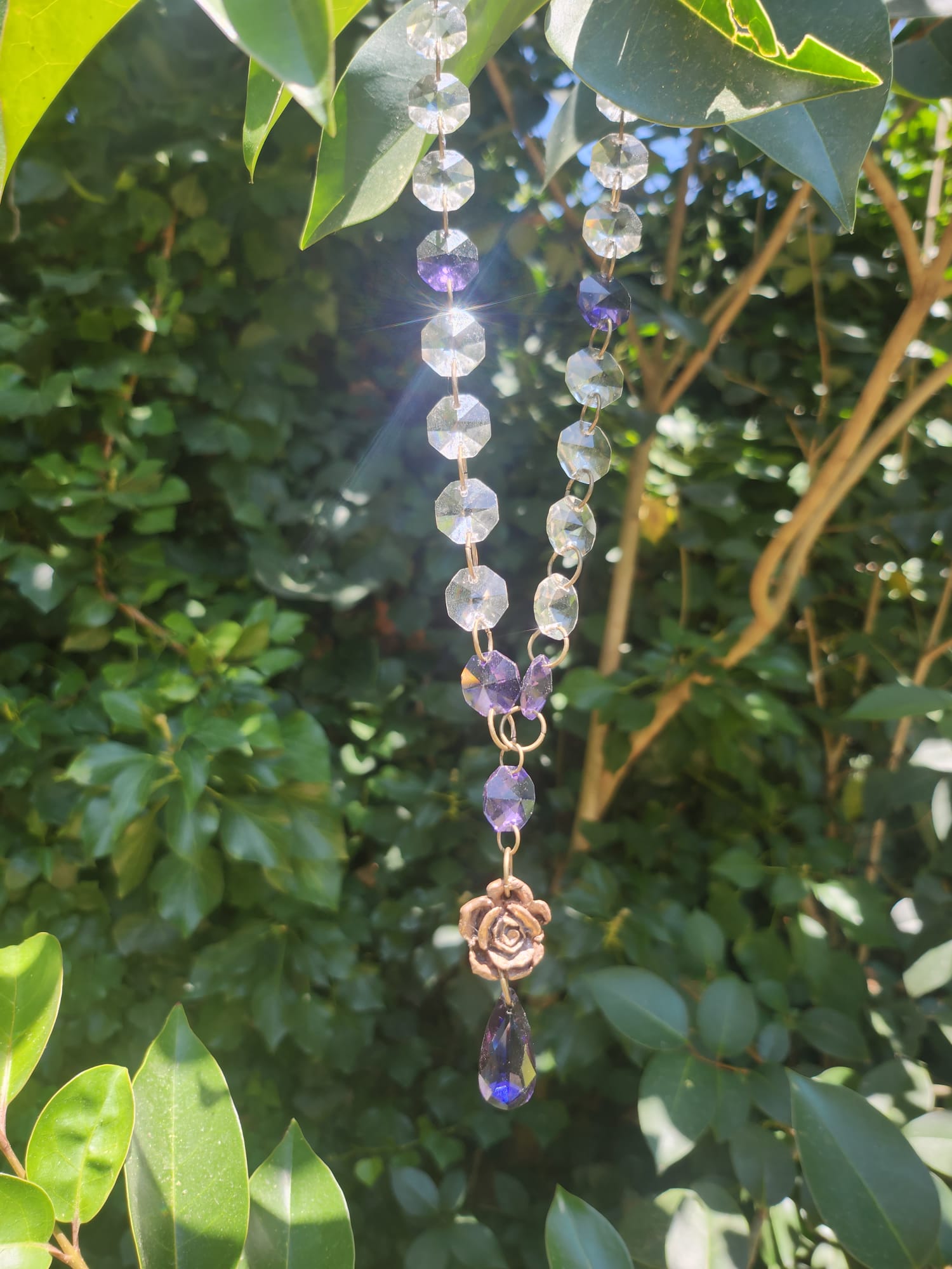 Collar Jardín de Medianoche – Collar de bronce hecho a mano