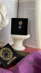 Rosarium Collection Collection - Handmade Bronze Rose Pendant with Pink Crystal