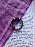 Anillo de Hematita de Corte Facetado