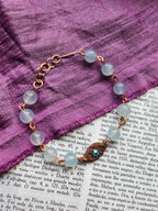 Colección Resonancia Arcana - Pulsera de aguamarina y cobre
