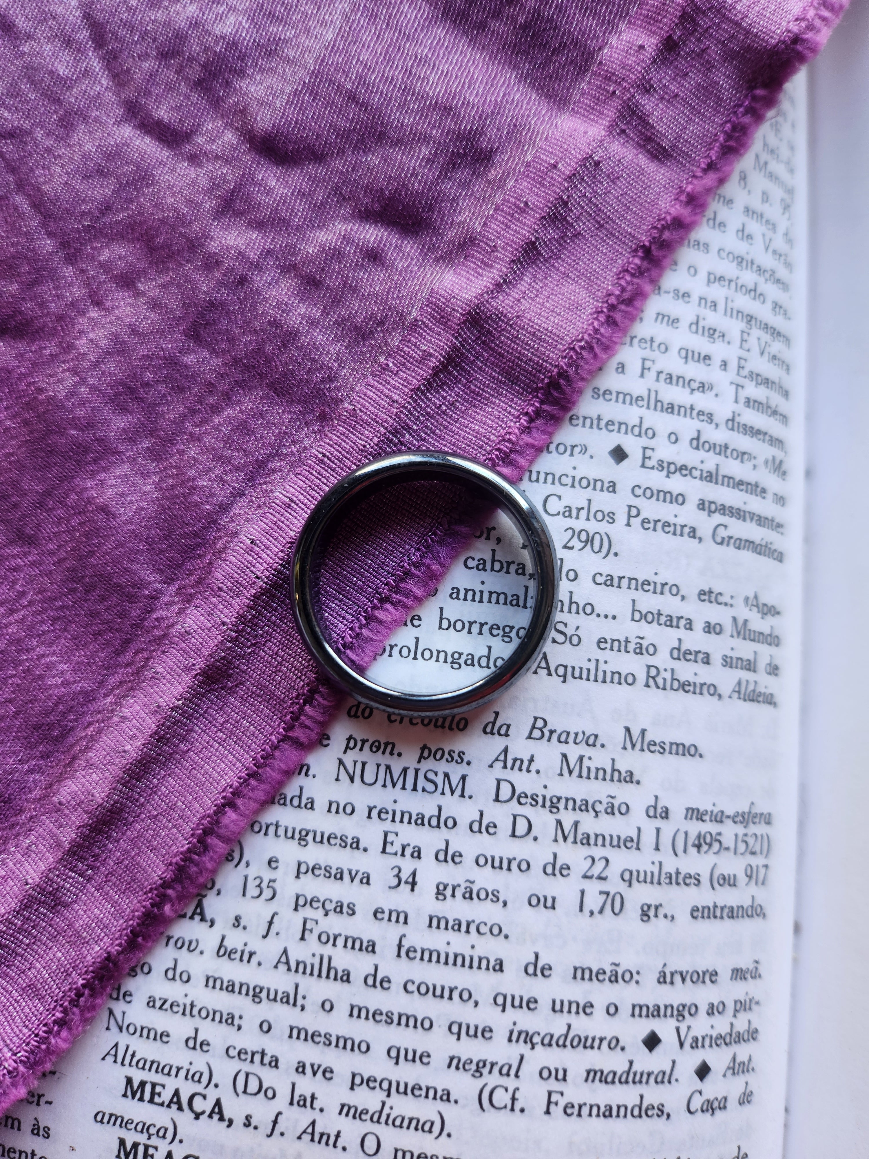 Hematite Ring Polished Band
