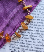 Pulsera de ámbar y cobre