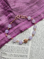 Handmade Amethyst & Copper Bracelet