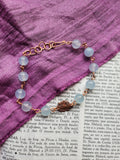 Mystic Baroque Collection - Aquamarine & Copper Bracelet