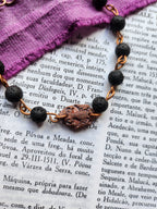 Mystic Baroque Collection - Volcanic Stone & Copper Bracelet