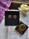 Handmade Bronze Dragon Earrings