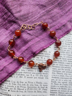 Echoes Of Heaven Collection - Carnelian & Copper Bracelet