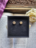 Handmade Bronze Stud Earrings