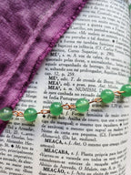 Green Fluorite & Copper Necklace