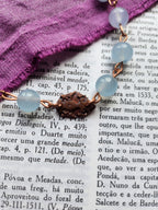 Mystic Baroque Collection - Aquamarine & Copper Bracelet