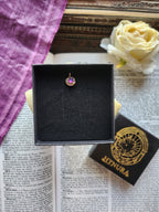Handmade Bronze Pendant with Multicolor Crystal