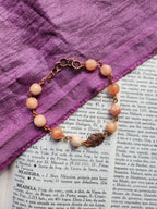 Mystic Baroque Collection - Pink Opal & Copper Bracelet