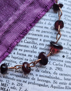 Pulsera de granate y cobre