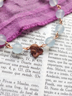 Echoes Of Heaven Collection - Aquamarine & Copper Bracelet