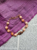 Arcane Resonance Collection - Pink Opal & Copper Bracelet