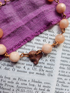 Echoes Of Heaven Collection - Pink Opal & Copper Bracelet