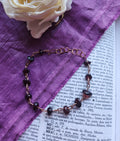Pulsera de granate y cobre