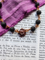 Rosarium Collection - Volcanic Stone & Copper Bracelet