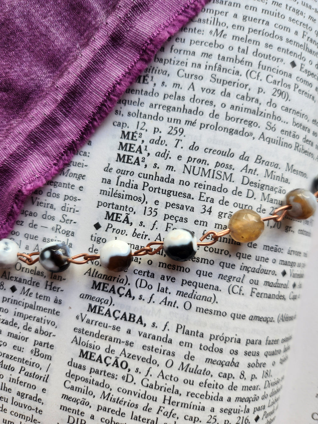 Botswana Agate & Copper Necklace