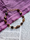 Arcane Resonance Collection - Tiger's Eye & Copper Bracelet