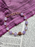 Colección Rosarium - Pulsera de amatista y cobre