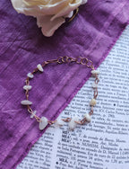 Pulsera de piedra lunar y cobre