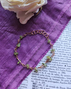 Peridot & Copper Bracelet