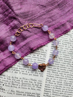 Colección Ecos del Cielo - Pulsera de amatista y cobre