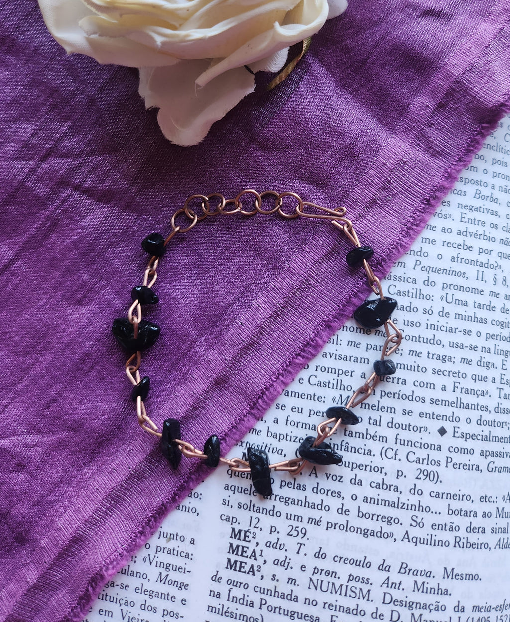 Black tourmaline & Copper Bracelet