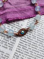 Colección Resonancia Arcana - Pulsera de aguamarina y cobre