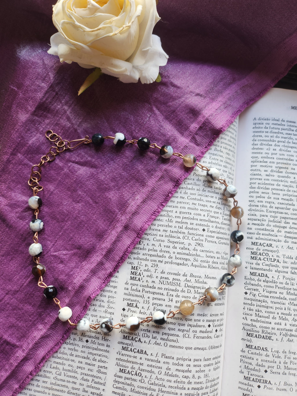 Botswana Agate & Copper Necklace