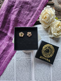 Colección Eternal Bloom – Pendientes de flor de cristal hechos a mano con cristal verde
